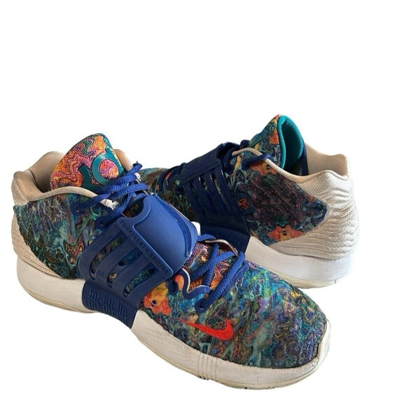 Nike Air KD 14 Kevin Durant Psychedelic Royal Blue CW3935-400 Mens Size 8.5 - Picture 2 of 13